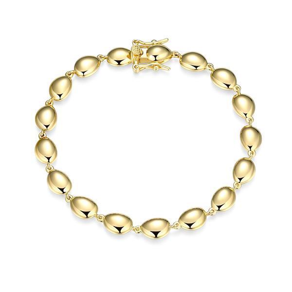 B31ADS1A0-Y-7 Sterling Silver High Polished Pebble Tennis Bracelet Size 7