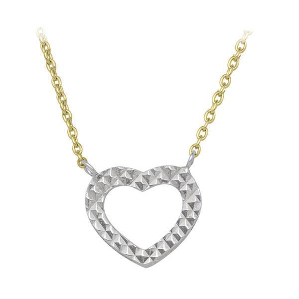 10K Gold Fashion Necklace with Pendant - Heart