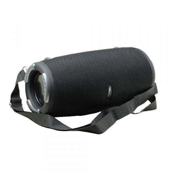 Xtreem3 Drum Style Outdoor Carrying Strap Wireless FM Radio Bluetooth Speaker for Universal Cell Phone And Bluetooth Device - Black