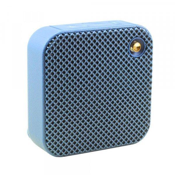 Fashion Mesh Design Bluetooth Wireless Speaker: HiFi Portable Audio, Bass-Boosted Strap Grip KIW1 for Universal Cell Phone And Bluetooth Device - Blue