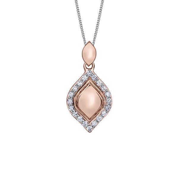 Diamond Pendant in 10K rose gold (0.25 CT. T.W.)