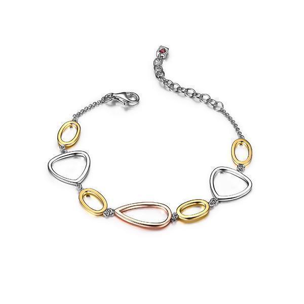 BR1LAF4-3T "Trinity" 3-Tone Link Bracelet