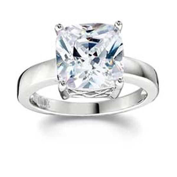 RR4L83100-W-7 Sterling Silver SPECTRUM Cubic Zirconia Ring Size 7