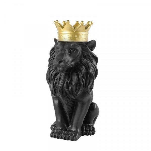 Royal Lion King Bluetooth Speaker: Portable Audio with Crown Design KICH-M57 for Universal Cell Phone And Bluetooth Device - Black