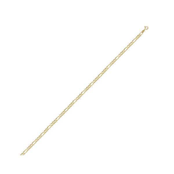 18" 18K Gold Figaro Necklace - 1.9 gm