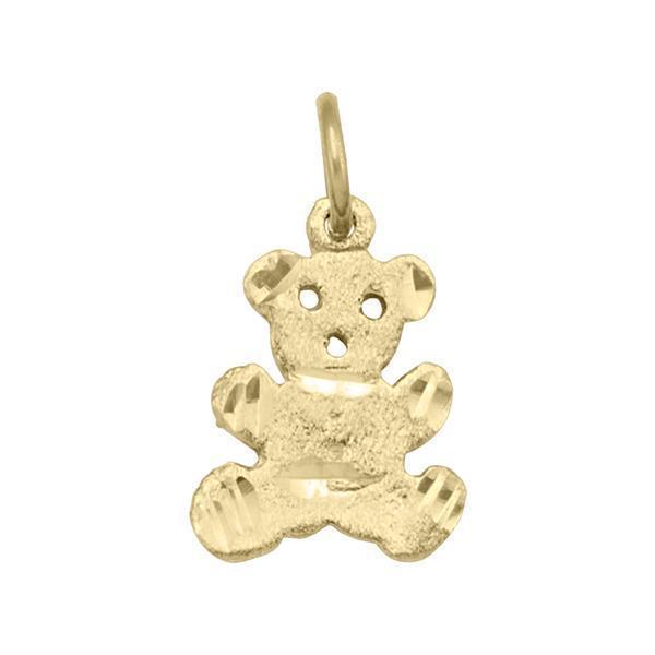 10K Gold Charm - Teddy Bear