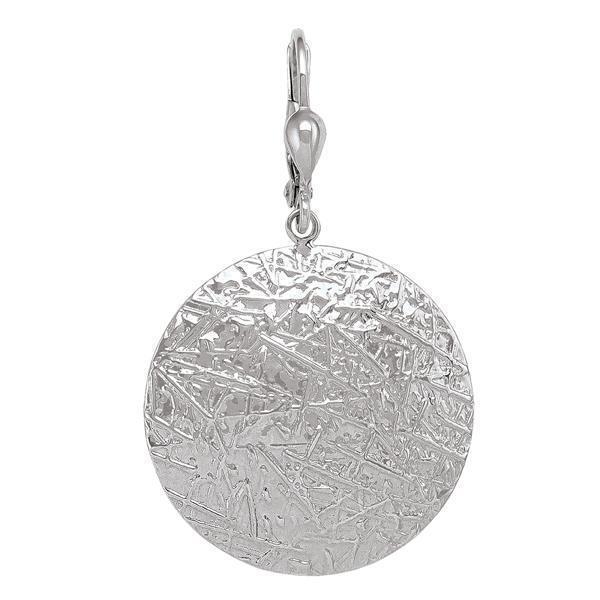 10K Silver Sphere Shaped Drop Earrings