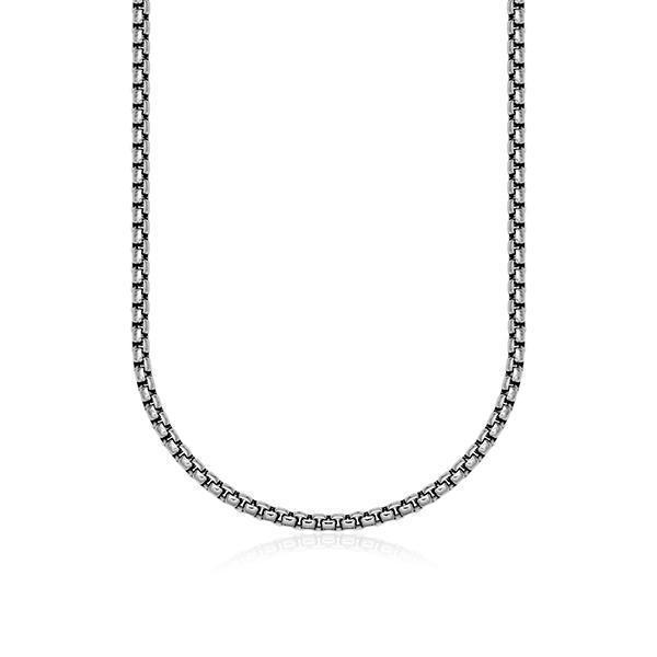 CJ Steelx 5mm Round Box Chain - Silver