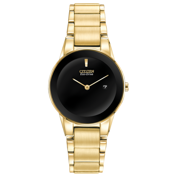 GA1052-55E Axiom Yellow Gold-tone Ladies Watch