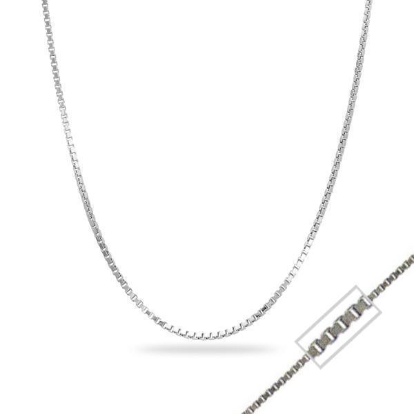 10K White Gold 18" Necklace - Box