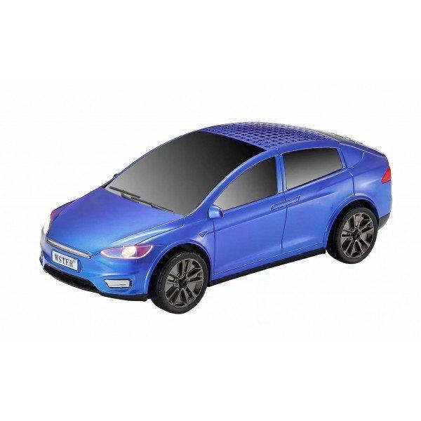 Music Express Automobile Portable Wireless Bluetooth Speaker with LED Light KIWS595 for Universal Cell Phone And Bluetooth Device - Blue