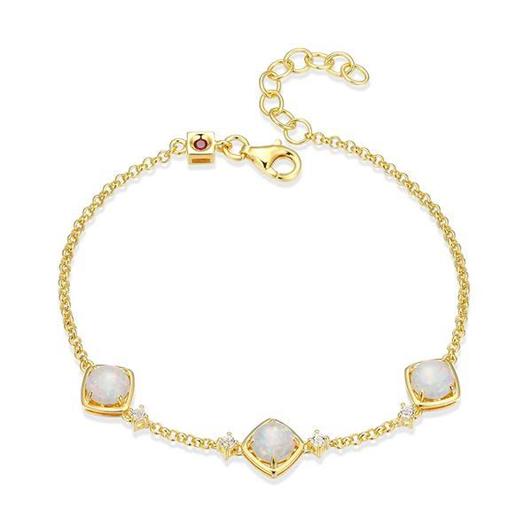 B31LAPG45-W-6.5 Sterling Silver MAJESTIC Genuine Whit Potato Pearl Bracelet Size 6.5