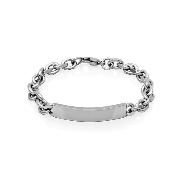 CJ Steelx 9mm ID Bracelet - Silver