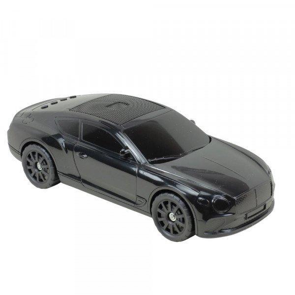 Luxury Grand Tourer Style Portable Bluetooth Speaker - Solar-Powered, Feature-Rich Audio Device KIX701 for Universal Cell Phone And Bluetooth Device - Black