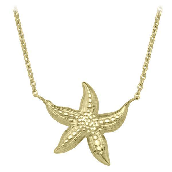 10K Gold Fashion Necklace with Pendant - Starfish