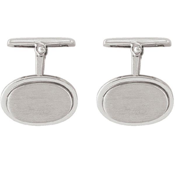 Sterling Silver Cufflinks - Oval