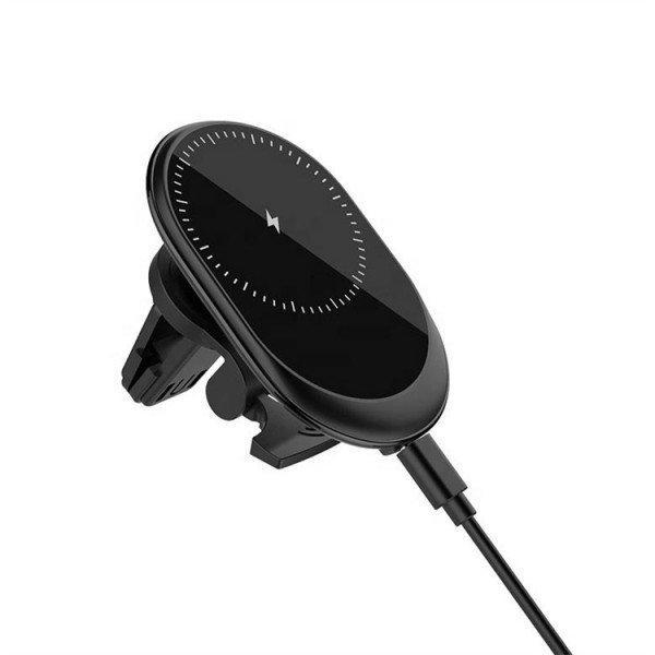 Magnetic Magsafe Wireless Charging Air Vent Car Mount Phone Holder for iPhone Magsafe Cases for Universal Cell Phone with Magsafe Built-In - Black