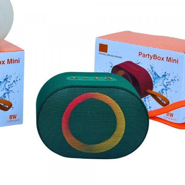 Mini Portable Bluetooth Speaker: Wireless Outdoor Stereo Subwoofer Sound KIPartyBoxMini for Universal Cell Phone And Bluetooth Device - Green