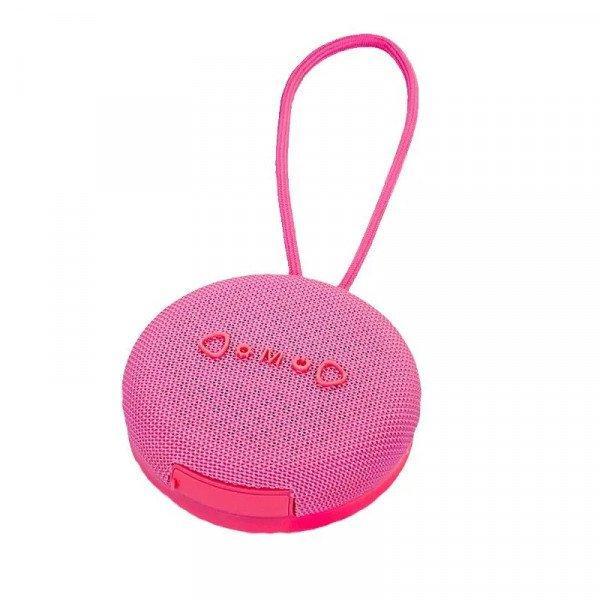 Portable Bluetooth Speaker with RGB Lights and Handle - Wireless Music Player for Indoor and Outdoor Use KIX203 for Universal Cell Phone And Bluetooth Device - Pink