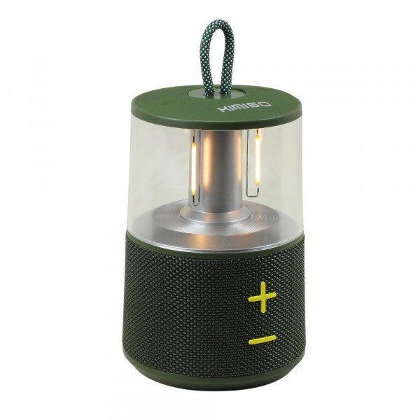 Portable Bluetooth Speaker with Light Lamp and Carry Handle for Outdoor Adventures KIKMS265 for Universal Cell Phone And Bluetooth Device - Green