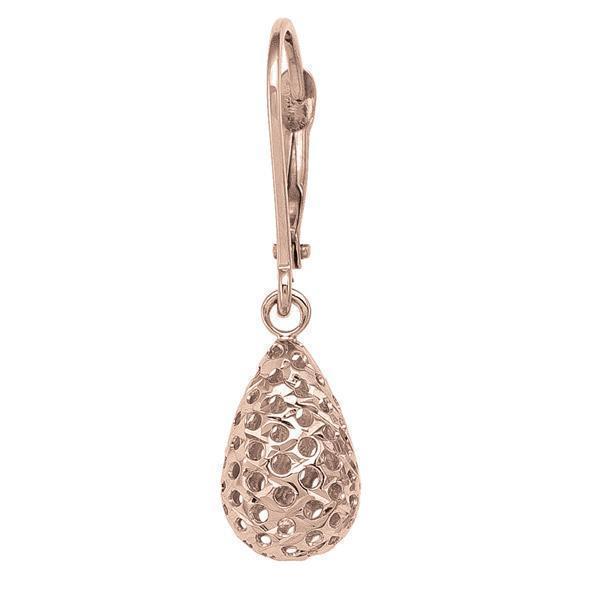14K Rose Gold Fashion Drop Earrings