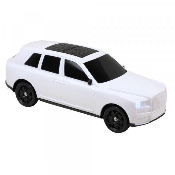 Luxury SUV Style Portable Bluetooth Speaker - Solar-Charged, Media-Ready, High-End Design KIX702 for Universal Cell Phone And Bluetooth Device - White