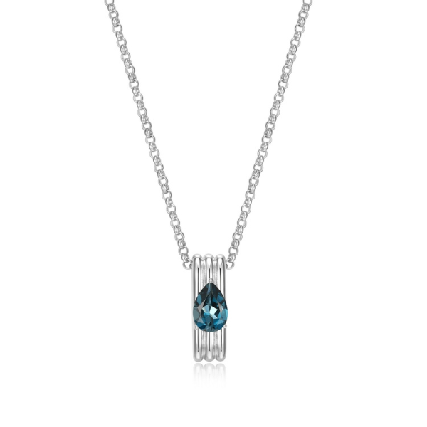 NR0LBYYK-W Goddess London and Topaz Pendant Necklace