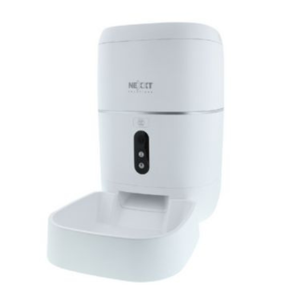 MS53581 Smart Home Wifi Pet Feeder 2K Webcam Scheduled Feedings  and  Portions 2 Way Communication Voice Recorder Night  and  Motion Sensor with Webcam