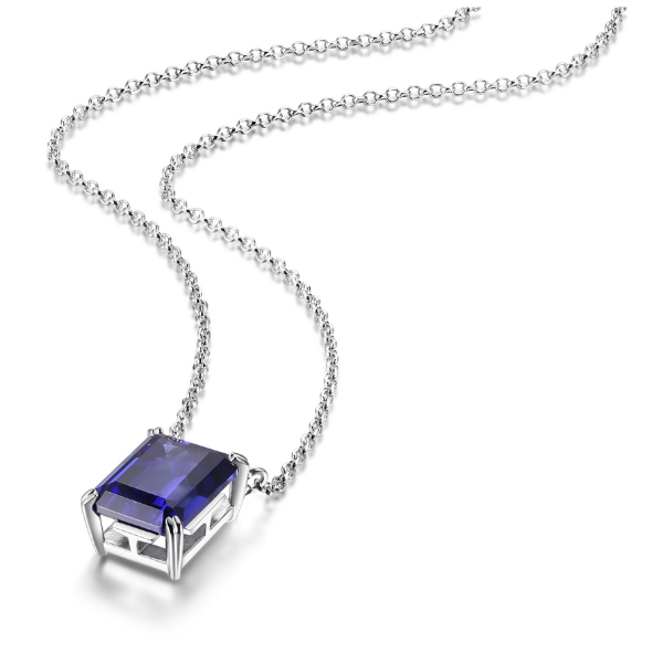 NR0LBJKC-W Signature Cubic Zirconia Tanzanite Necklace