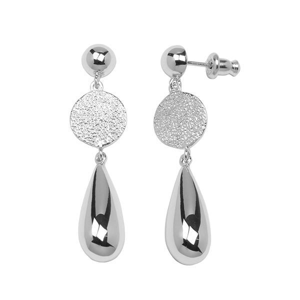 ER2LARHA-W Teardrop Post Earrings