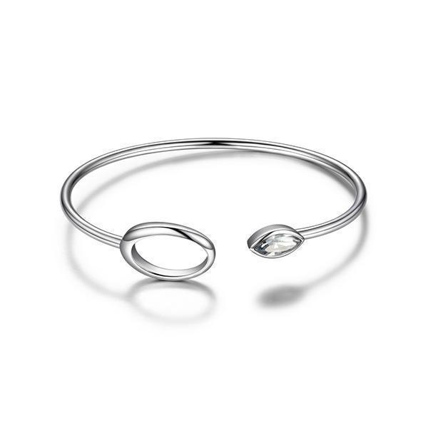 BR1LAGC-W "Expression" Erinite Swarovski Crystal Flexi Cuff