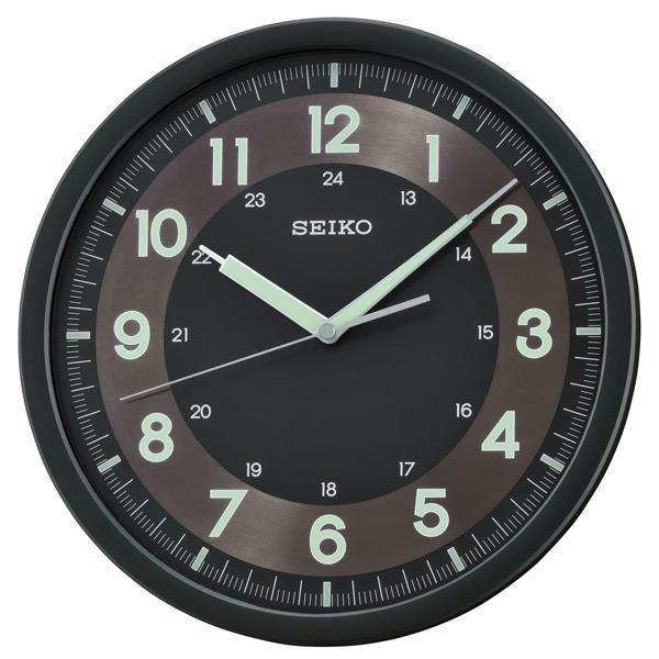 QXA628K Black Analog Wall Clock