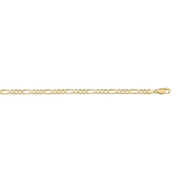 10K Gold Figaro 7" Bracelet