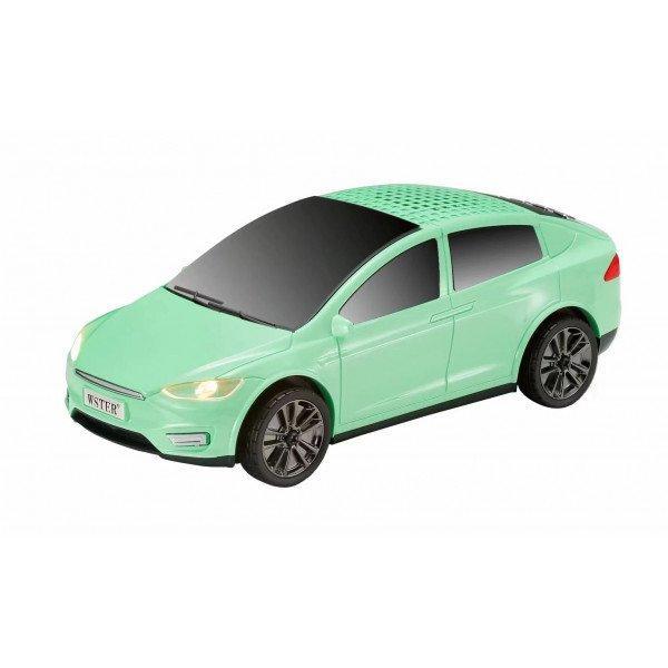 Music Express Automobile Portable Wireless Bluetooth Speaker with LED Light KIWS595 for Universal Cell Phone And Bluetooth Device - Green