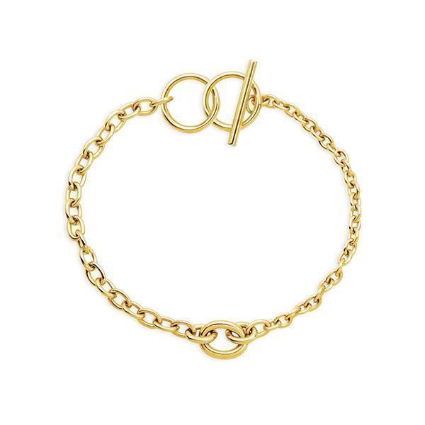 CJ Steelx Interlocking Chain Bracelet - Gold