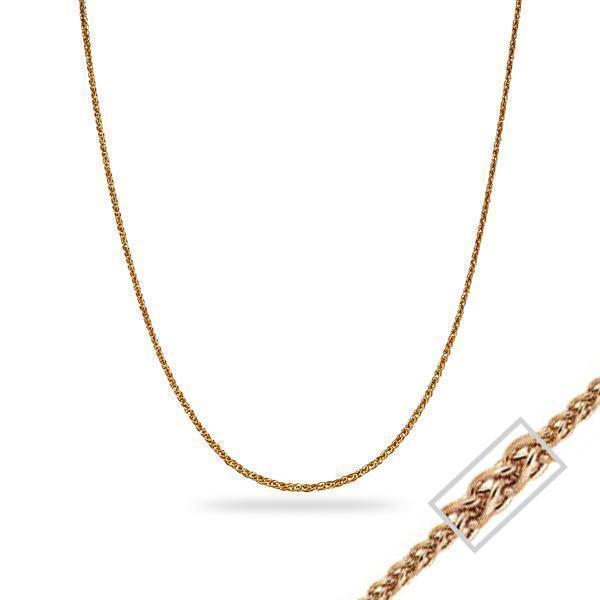14K Pink Rose Gold 18" Necklace - Wheat