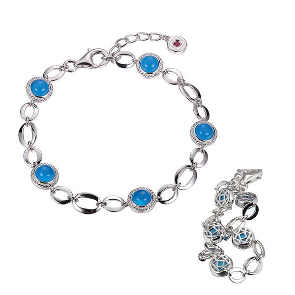 BR1LA8MA-W-7.25 Serpentine Chalcedony Bracelet Size 7.25