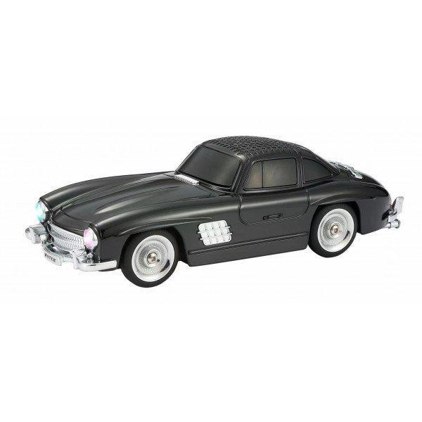 Classic Roadster Car High-Fidelity Bluetooth 5.0 Wireless Speaker Portable Compact Vibrant Stereo Sound with LED Lights KIWS300SL for Universal Cell Phone And Bluetooth Device - Black