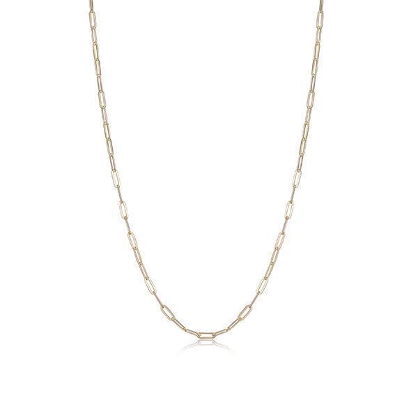 NCGS0U0DQ-Y-24 Sterling Silver "PAPERCLIP" 3.5mm Link 24" Necklace