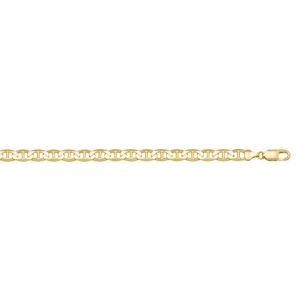 14K Gold Hollow 7" Bracelet - 2.2 gm