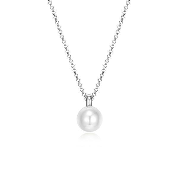 NR0LBTL-W "Simpatico" 20mm Pearl Necklace