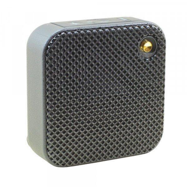 Fashion Mesh Design Bluetooth Wireless Speaker: HiFi Portable Audio, Bass-Boosted Strap Grip KIW1 for Universal Cell Phone And Bluetooth Device - Black