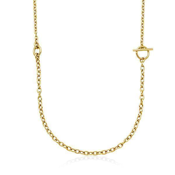 CJ Steelx Interlocking Chain Necklace - Gold