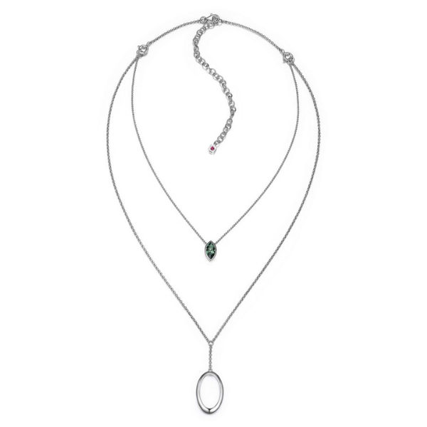 NR0LBG79-W Expression Erinite Swarovski Crystal Interchangeable Necklace