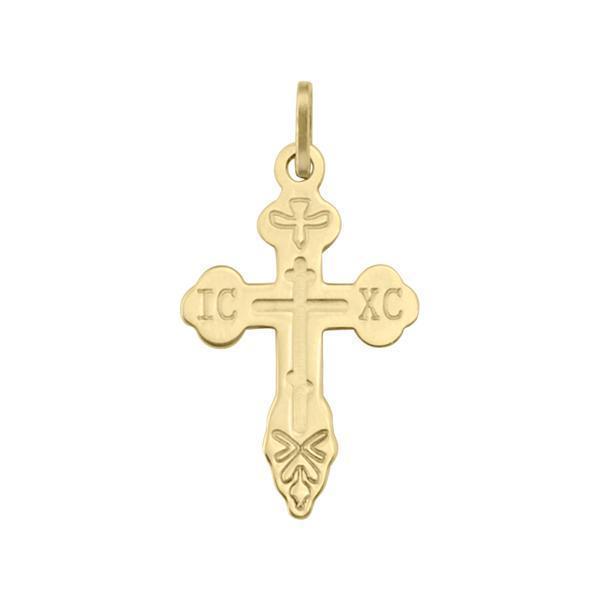 14K Gold ICXC Cross Pendant