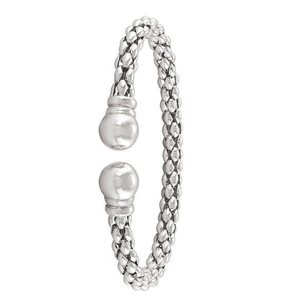Silver Open-End Popcorn Sterling Silver Fashion bangle