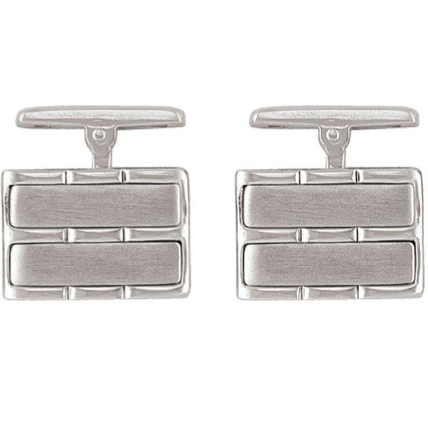 Sterling Silver Cufflinks - Rectangle