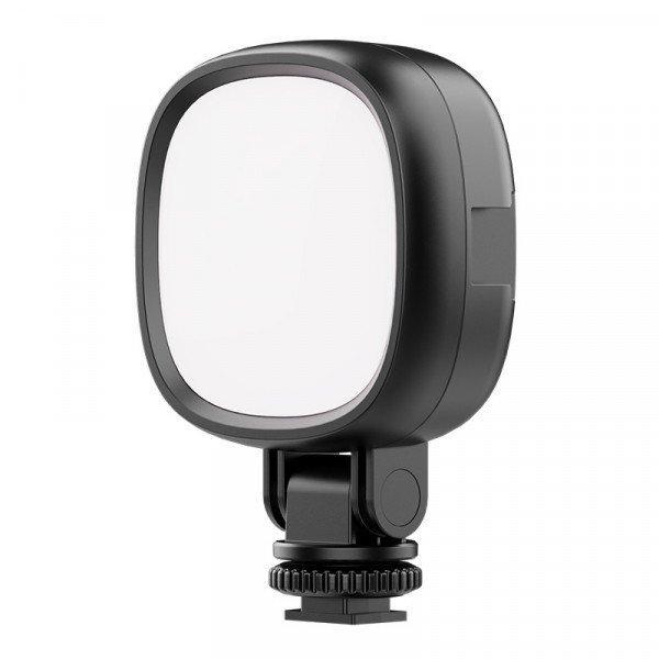 RGB Selfie Light with Clip - 3 Lighting Modes & 7 Colors Dimmable LED Video Light with Rechargeable Battery for Universal Cell Phones - Black