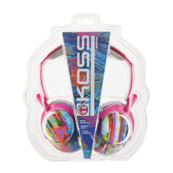 MS52207 Headphone Full Size Noise Isolating Deep Bass Extra Comfort Fold Flat Design Adjustable Padded Headband 3.5mm 4ft