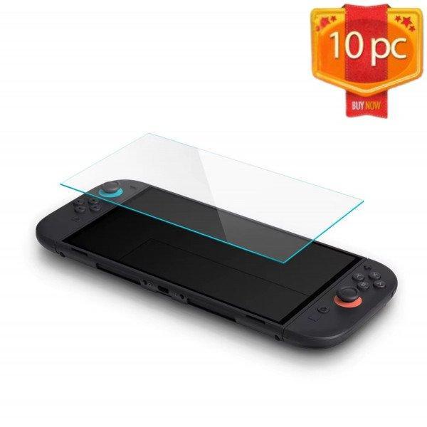 10-Pack Premium HD Clear Tempered Glass Screen Protector - 9H Hardness Anti-Scratch Bubble-Free Protection for Nintendo Switch 2  - Clear